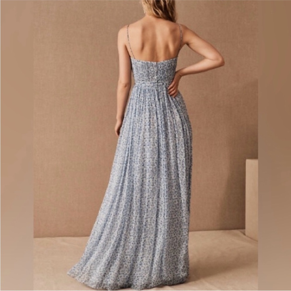 Sachin + Babi Rose Dress Dusty Blue Floral Print - Picture 2 of 10